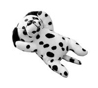 Adorable Playtime Doll Plush Puppy - Soft Cuddly Dog Stuffed Animal | PP Cotton Toy And Decorative Pillow For Kids Nursery Playroom Sofa Bed Car Gift Birthday Holiday White Black