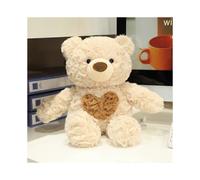 Adorable Running Teddy Bear Plush Toy - Heart-Shaped Plush Bear for Couples, Comfortable Sleep Pillow for Couples and Children