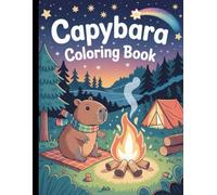 Adorable Simple Cute Capybara Coloring Book for Kids Teens Adults