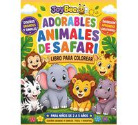 Adorables Animales de Safari: Libro para Colorear