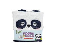 Puckator Quaderno con Copertina in Peluche - Panda - Animali Dolci - Fluffies