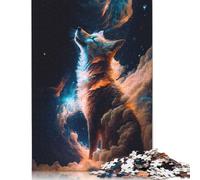 Adorare la volpe nello spazio Puzzle da 520 pezzi per adulti Interessanti giochi di puzzle per adulti contro lo stress per adolescenti 520 pezzi (52x38 cm)