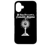 Adorazione Eucaristica Miracoli Ministro Preghiere Happy Hour Custodia per iPhone 16 Plus