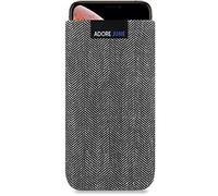 Adore June Business Custodia Compatibile con iPhone X/iPhone XS, Materiale Caratteristico con Display di Pulizia Effetto, Grigio/Nero