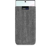 Adore June Business Custodia Compatibile con Samsung Galaxy Note 10 Plus/PRO, Materiale Caratteristico con Display di Pulizia Effetto, Grigio/Nero