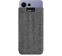 Adore June Business Custodia compatibile con Samsung Galaxy S26 Ultra, Materiale Caratteristico con Display di Pulizia Effetto, Grigio/Nero