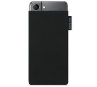 Adore June Classic Nero Custodia Compatibile con Galaxy S21, Tessuto Resistente con Display di Pulizia Effetto