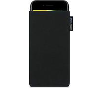 Adore June Classic Nero Custodia Compatibile con iPhone SE2 2020, Tessuto Resistente con Display di Pulizia Effetto