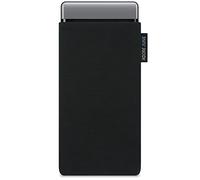 Adore June Classic Nero Custodia Compatibile con Pixel 6 PRO, Tessuto Resistente con Display di Pulizia Effetto