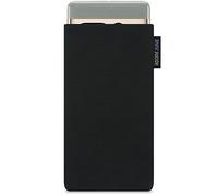 Adore June Classic Nero Custodia Compatibile con Pixel 7 PRO/Pixel 8 PRO, Tessuto Resistente con Display di Pulizia Effetto