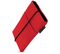 Adore June Custodia Bene compatibile con smartphone da 6-6,3" (come iPhone 17 Pro, iPhone 17e, iPhone 17, Galaxy S26, Galaxy S25, Pixel 10 Pro), chiusura in gomma, colore rosso