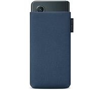 Adore June Custodia Classic Recycled Blu compatibile con Galaxy Z Fold 6 2024 / Fold 5 / Fold 4 / Fold 3 / Fold 2, Tessuto moderno in R-PES sostenibile. Prodotto in Europa