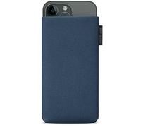 Adore June Custodia Classic Recycled Blu Compatibile con iPhone 14-15 Plus/iPhone 14-15 PRO Max, Tessuto Moderno in R-PES sostenibile. Prodotto in Europa