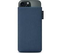Adore June Custodia Classic Recycled Blu compatibile con iPhone 16 Pro 2024, Tessuto moderno in R-PES sostenibile. Prodotto in Europa
