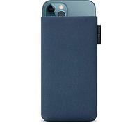 Adore June Custodia Classic Recycled Blue Compatibile con iPhone 13 / iPhone 13 PRO/iPhone 12 / iPhone 12 PRO, Tessuto Moderno in R-PES sostenibile. Prodotto in Europa