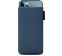 Adore June Custodia Classic Recycled Blue Compatibile con iPhone 13 PRO Max/iPhone 12 PRO Max, Tessuto Moderno in R-PES sostenibile. Prodotto in Europa