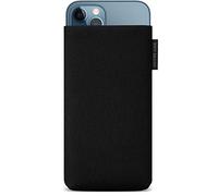 Adore June Custodia Classic Recycled Nero Compatibile con iPhone 13 PRO Max/iPhone 12 PRO Max, Tessuto Moderno in R-PES sostenibile. Prodotto in Europa