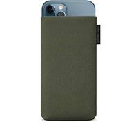 Adore June Custodia Classic Recycled Verde Olivo compatibile con iPhone 13 Pro Max/iPhone 12 Pro Max, Tessuto moderno in R-PES sostenibile. Prodotto in Europa