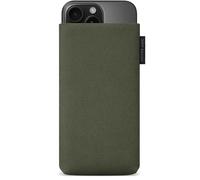 Adore June Custodia Classic Recycled Verde Olivo compatibile con iPhone 16 Pro Max 2024, Tessuto moderno in R-PES sostenibile. Prodotto in Europa