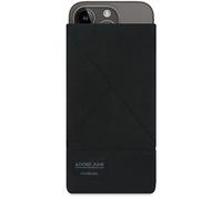 Adore June Triangle Custodia Compatibile con iPhone 15 14 / iPhone 15 14 PRO, Tessuto Resistente Display di Pulizia Effetto, Nero