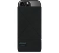 Adore June Triangle Custodia compatibile con iPhone 16 Pro 2024, Tessuto Resistente Display di Pulizia Effetto, Nero
