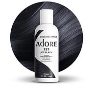 Adore, Tinta per capelli semi-permanente brillante, colore: 121 nero (Jet Black)