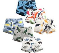 Adorel Boxer Intimo Mutande Cotone Bambino Confezione da 6 Dinosauro Multicolore 2-3 Anni (Dimensione del Produttore 100)