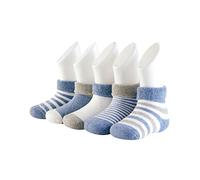 Adorel Calzini Invernali in Spugna Cotone per Bambino Confezione da 5 Blu Navy 1-3 Anni (Dimensione del produttore L)