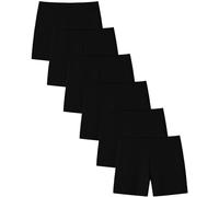 Adorel Pantaloncini Cotone Leggings Corti Pantaloni Estivi Bambina Pacco da 6 Nero 7-8 Anni (Dimensioni del Produttore 170)