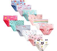 Adorel Slip Mutandine Cotone Culotte Intimo Bambine Confezione da 12 Gelato 6-7 Anni (Dimensioni del Produttore 140)