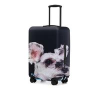 Adorila Copribagagli per valigie approvato TSA, copertura protettiva per valigia da viaggio, coperture lavabili, Occhi Cane, L