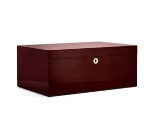 adorini Humidor Santiago - Deluxe | Conservazione dei sigari con umidificatore e igrometro - fino a 150 sigari - Marrone - GARANZIA A VITA -