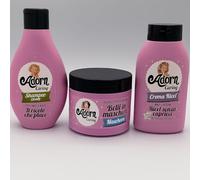 ADORN set BASIC capelli ricci SHAMPOO GLOSSY + MASCHERA NUTRIENTE + CREMA RICCI per ricci perfetti e definiti senza capricci