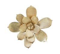 ADORNO PARED METAL FLOR DORADA_40X39X4CM