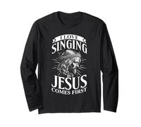 Adoro CANTARE MA Gesù Viene Prima Maglia a Manica