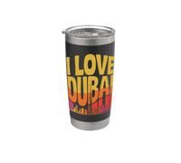 Adoro Dubai Burj Khalifa Skyline Art Bicchiere termico in acciaio inox doppia parete