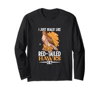 Adoro i falchi dalla Coda Rossa Maglia a Manica