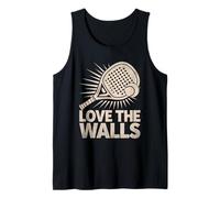 Adoro i giocatori di gioco atleta sportivo Padel Walls Canotta