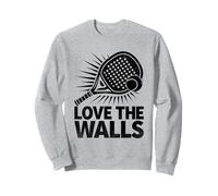 Adoro i giocatori di gioco atleta sportivo Padel Walls Felpa