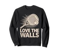 Adoro i giocatori di gioco atleta sportivo Padel Walls Felpa