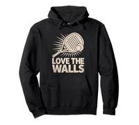 Adoro i giocatori di gioco atleta sportivo Padel Walls Felpa con Cappuccio