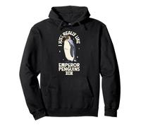 Adoro i pinguini imperatore Felpa con Cappuccio