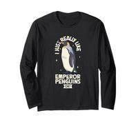 Adoro i pinguini imperatore Maglia a Manica