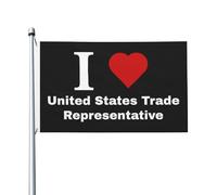 Adoro Il Rappresentante Commerciale Degli Stati Uniti Garden Flag Resistente Alle Intemperie Bandiere Da Giardino Con 2 Occhielli Bandiere Di Benvenuto Per All'Aperto Fattoria Esterni 90X150 Cm