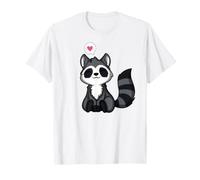 Adoro Il Simpatico Procione Kawaii Maglietta
