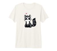 Adoro Il Simpatico Procione Kawaii Maglietta Premium
