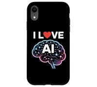 Adoro la progettazione tecnologica del cervello neurale con intelligenza artificiale Custodia per iPhone XR
