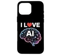 Adoro la progettazione tecnologica del cervello neurale con intelligenza artificiale Custodia per iPhone 16 Pro Max
