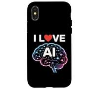 Adoro la progettazione tecnologica del cervello neurale con intelligenza artificiale Custodia per iPhone X/XS