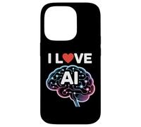 Adoro la progettazione tecnologica del cervello neurale con intelligenza artificiale Custodia per iPhone 14 Pro